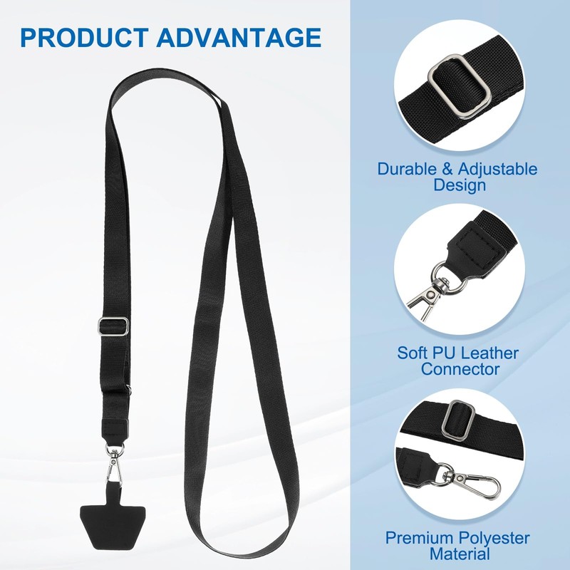 PATIKIL Smart Phone Lanyard, 2Pcs Adjustable Crossbody Cell Phone Neck