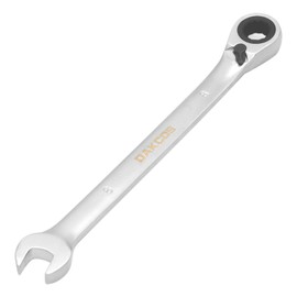 DAKCOS Fixed Head Reversible Ratchet Spanner 8mm Ratcheting Combination Wrench Chrome Vanadium Steel