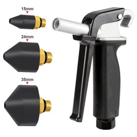 UHARBOUR Air Hose Nozzle 1/8 inch for Air Blow Gun, 6 Pieces Rubber Air Compressor Nozzle including 1/2 Inch Adapters and Extension Bar, Air Compressor Attachments for Air Blow Gun