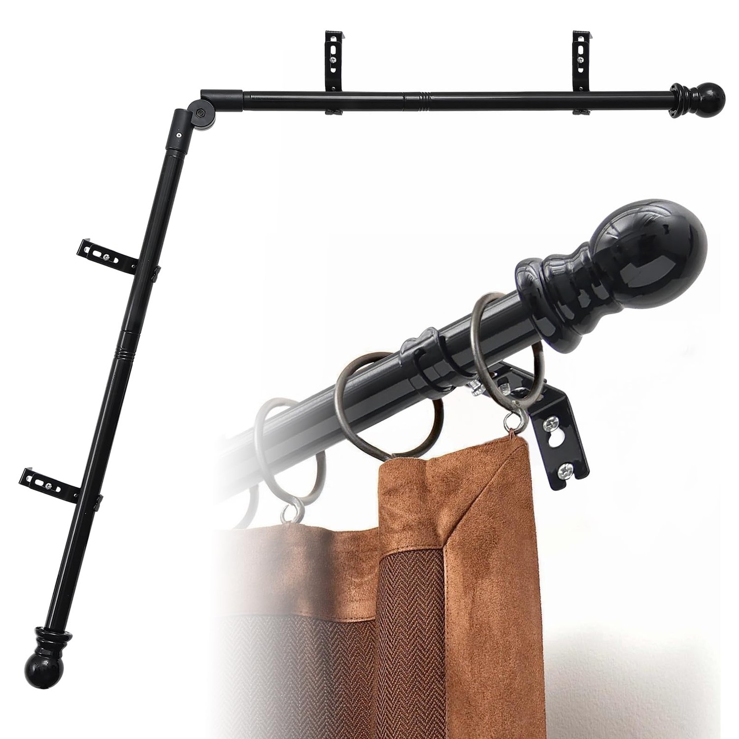 Corner Window Curtain Rod, 1