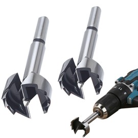 Divono 2pcs Forstners Bit,Forstners Drill Bit Set,Hinge Drill Bit,Wood Drill Bits,Round Shank Drill,Used Todrill Holes in Wood, Plywood, Solid Wood Boards(40mm)