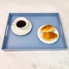 Umisriro Light Blue Decorative Tray, Rectangular Large Serving Tray with