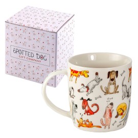 SPOTTED DOG GIFT COMPANY - Kaffeetasse mit Hunde-Motiven - Geschenk für Hundeliebhaber und Hundebesitzer