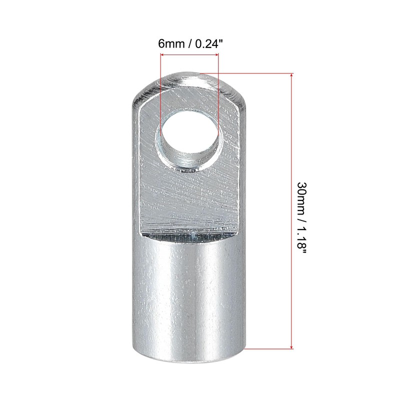 sourcing map Air Cylinder Rod Clevis End M6x1 Female Thread