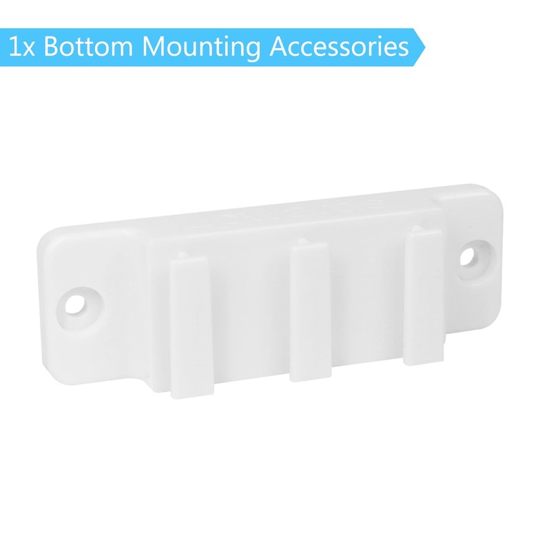 KISKIZ Retractable Baby Gate Replacement Parts Kit (White) Retractable Pet