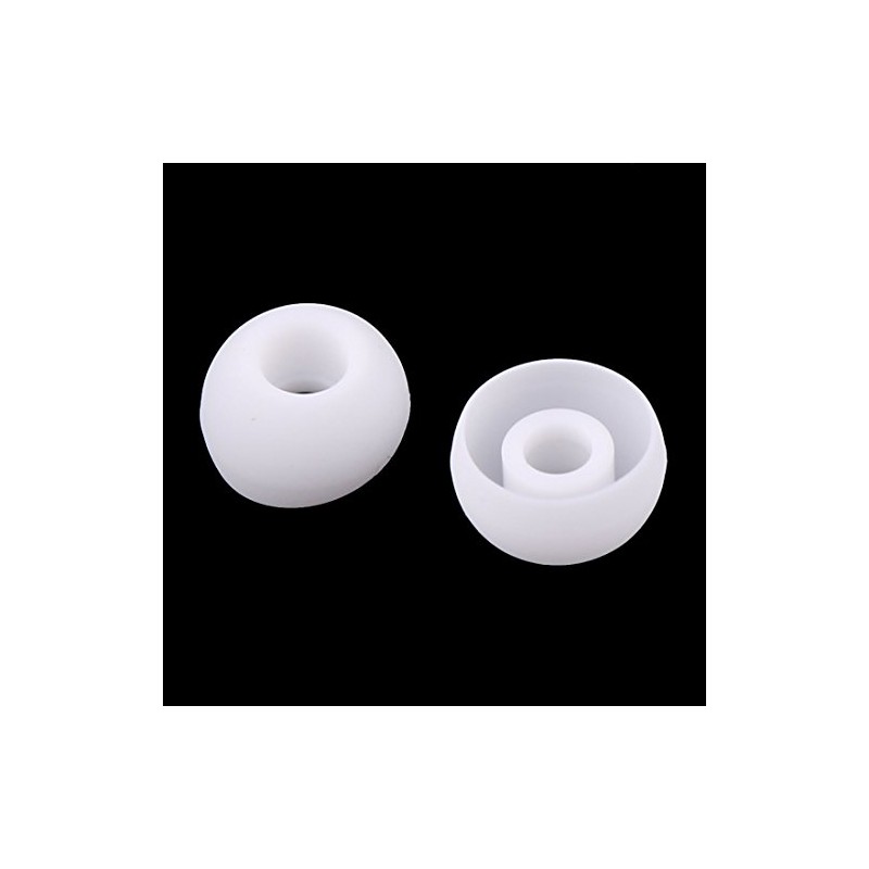 uxcell Silicone Replacement Earbud Tips, 50 Pcs 4mm Inner Hole