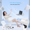 Misby Portable Handheld Fan, 14H Max Runtime Foldable Turbo Hand