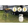 MCAMPAS 1/4" Propane Quick Connect Adapter Kit Converter 3/8" Female