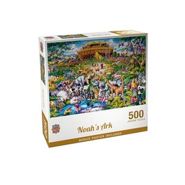 Masterpieces 500 Piece Jigsaw Puzzle for Adults and Families - Noah's Ark All Aboard - 19.25"x26.63"