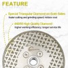 Diamond Cutting Grinding Disc 115mm - Double Side Coated Electroplated