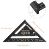 7 inch Carpenters Speed Square Metric,Roofing Rafter Square, Thickened Aluminum