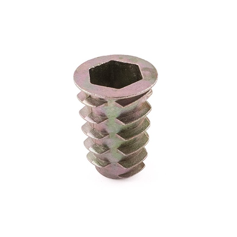 SD Products WIDZY1025-50 Type D Threaded Wood Insert Nuts, Zinc,