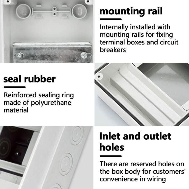 HAPPOW 3-Way Junction Box IP65 Weatherproof Electrical Box, Outdoor Electrical