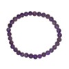 Amethyst Kugel-Armband | Edelstein Perlen-Armband | 6 mm lila Kristall