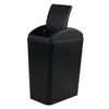 Afromy 15L Plastic Swing Top Trash Can, Slim Garbage Can