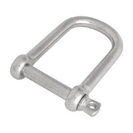 Mizumoto Stainless Steel Long Wide Shackle Length 3.1 inches (80 mm) Inner Width 1.6 inches (40 mm) B1418