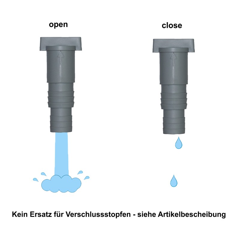 PoolSun Maintenance tap / shut-off valve for pools with 32