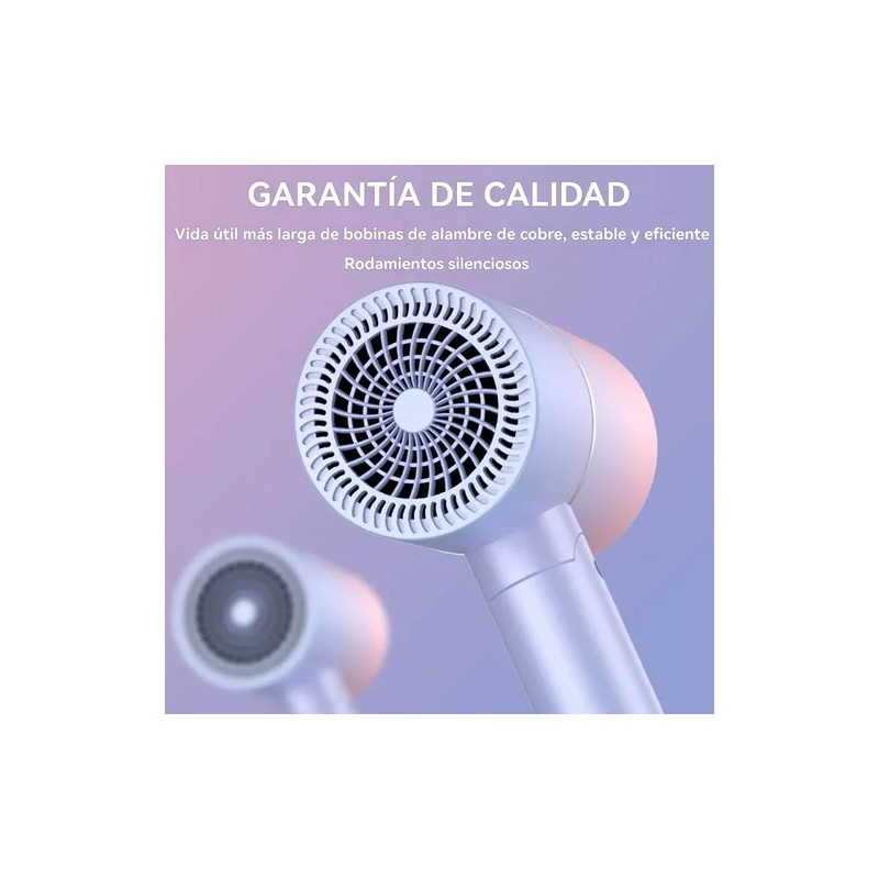 Secadora Cabello Muje Profesional Plegable Rosa Portátil