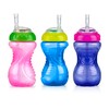 Nuby No-Spill Soft Straw Easy Grip Sippy Cup for Girls