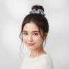 QinGoo Stylish Cute Gray Scrunchie Hair Elastic Hair Accessory Ladies'