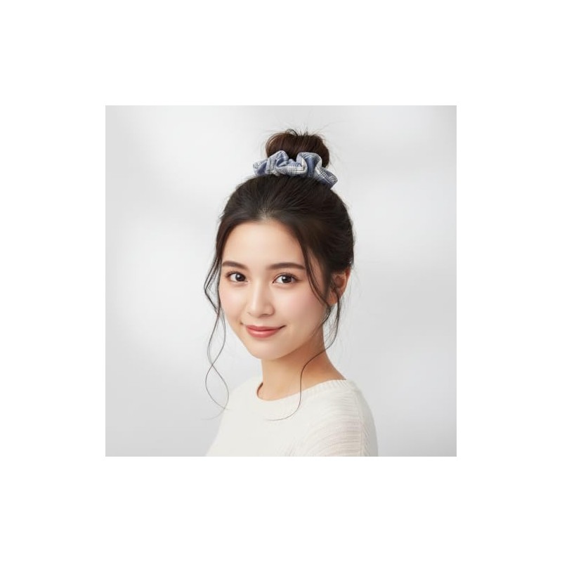 QinGoo Stylish Cute Gray Scrunchie Hair Elastic Hair Accessory Ladies'