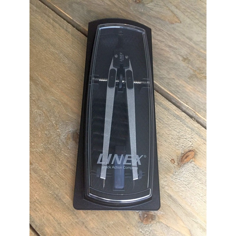 Linex 100411013 Quick Action Compass Professional Compass 17 cm Silver/Black