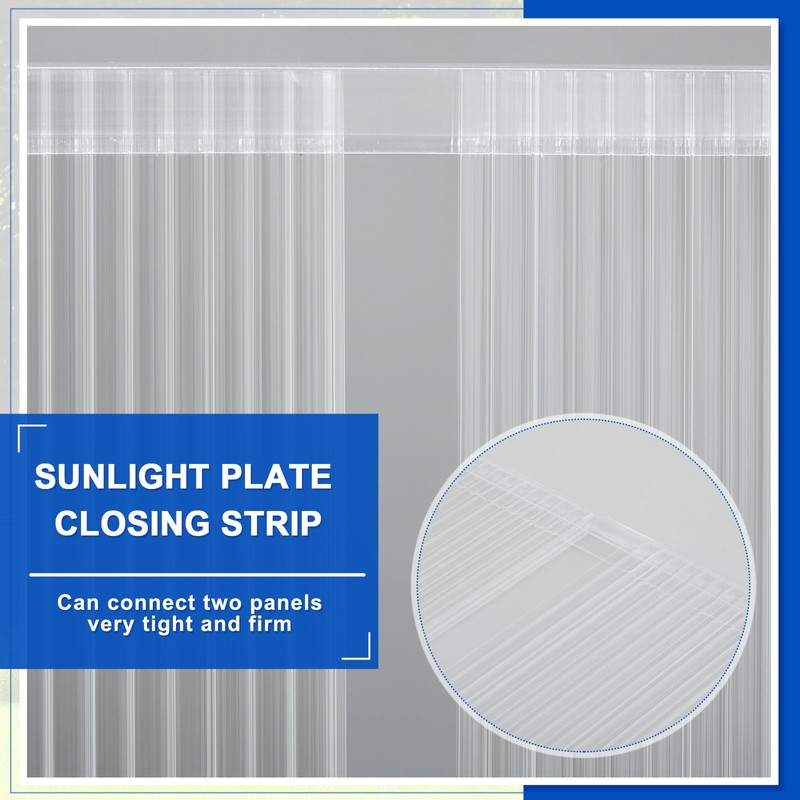 Innconee 50 Pcs Polycarbonate Greenhouse Panels U Connector Profile U
