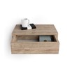 Mobili Fiver, Riccardo Floating nightstand, Oak, 17.7" x 9.8" x