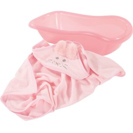 Götz 3403309 Baby Doll Set Bath Time - 2-Piece Doll Accessories as Accessory Set for Dolls of Sizes S (30 - 33 cm) and M (42 - 46 cm)