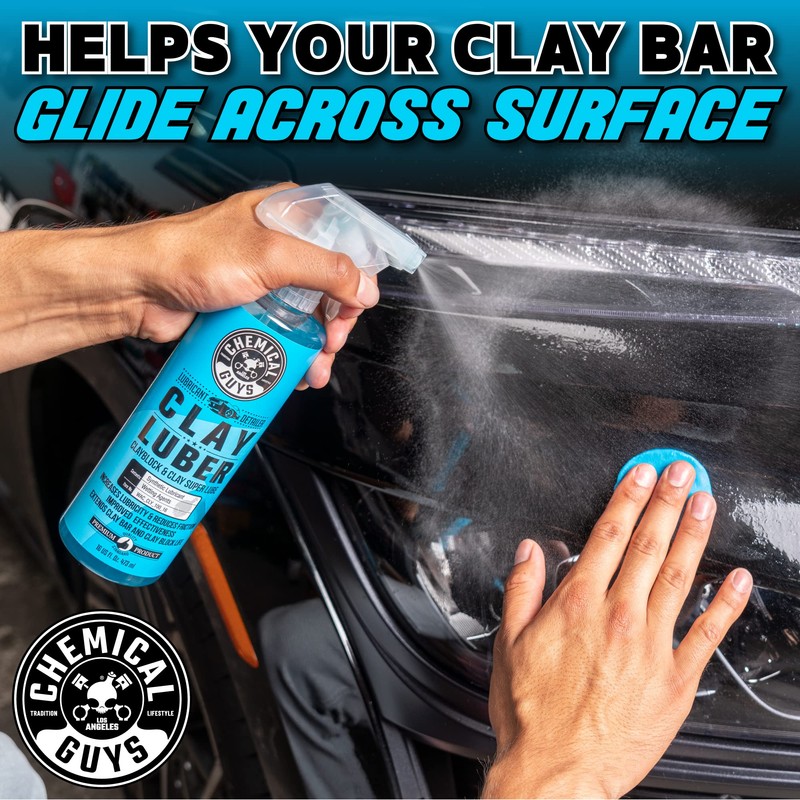 Chemical Guys Clay Bar Kit, Medium Duty with Luber Synthetic
