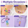 78 Pcs Colorful Chunky Letter Beads with 6mm Hole, Cute