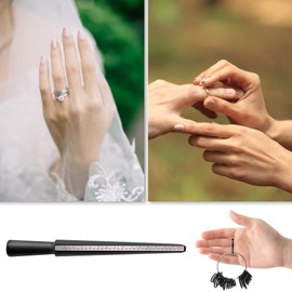 hoinya Ring Sizer UK, A-Z Ring Measurement Tool Ring Size Stick Ring Sizer Measurement Scales Set for Measuring Rings Diameters, Finger Gauge Jewellery Sizing Tools Women Men