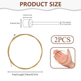 1.2 X 2100mm Bike Gear Cable for Shimano/SRAM Universal Brake Shifter Derailleur Cable Set for Bicycles MTB Mountain Road Bike Pro Slick Polished High Precision Grinding Standard Inner Gear Wire Gold