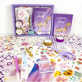 Generic Kit De Álbum De Recortes Diy, Conjunto De Snistros Para Diario De Recortes, Conjunto De Diario Diy, Kit De Manualidades Para Artes Y Diarios, Juguete Para Niñas, Kit De Álbum De Recortes Par
