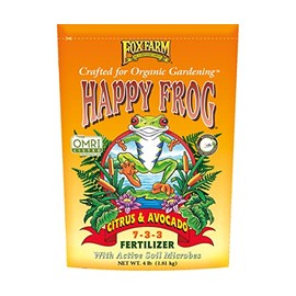 Fox Farm FX14640 FoxFarm Happy Frog Citrus & Avocado Fertilizer, 4 lb Bag Nutrients