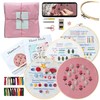 La glaneuse 4 Set Embroidery Kit for Beginners, Adults and