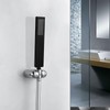 Handheld Shower Head, G1/2 Flat Square Shape Shower Head Hand‑Held