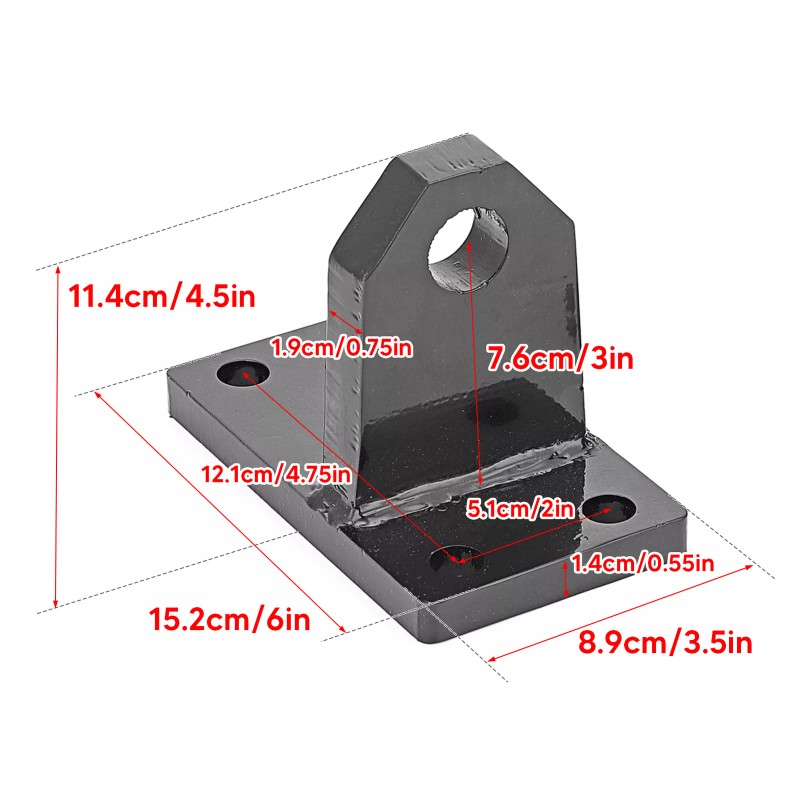 WEISEN 2Pcs Front Tow Hooks Shackle Kit Fit For Dodge