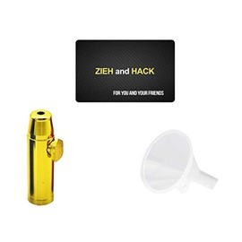 M&M Smartek Dosierer & Zieh and Hack & Tricher für deinen Schnupftabak - Snuff - Bottle - Dispenser für unterwegs (Gold)