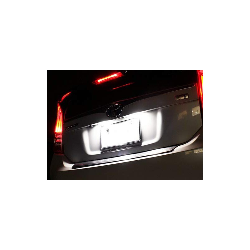 2 x LED License Plate Light White Canbus for Prius