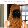 TOVINANNA Faux Fur Hairpin Large Claw Clip for Women Fluffy
