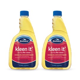 BioGuard Kleen It Filter Cleaner, 1 Quart, Pack of 2, Descaling Formula for Improved Filter Performance and Clearer Water