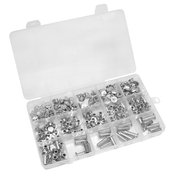 Uenhoy 110 Set Phillips Head Chicago Screws Assorted Kit, 8