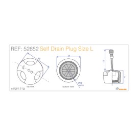Kayak Gear Sold As Pair Large Self Draining Scupper