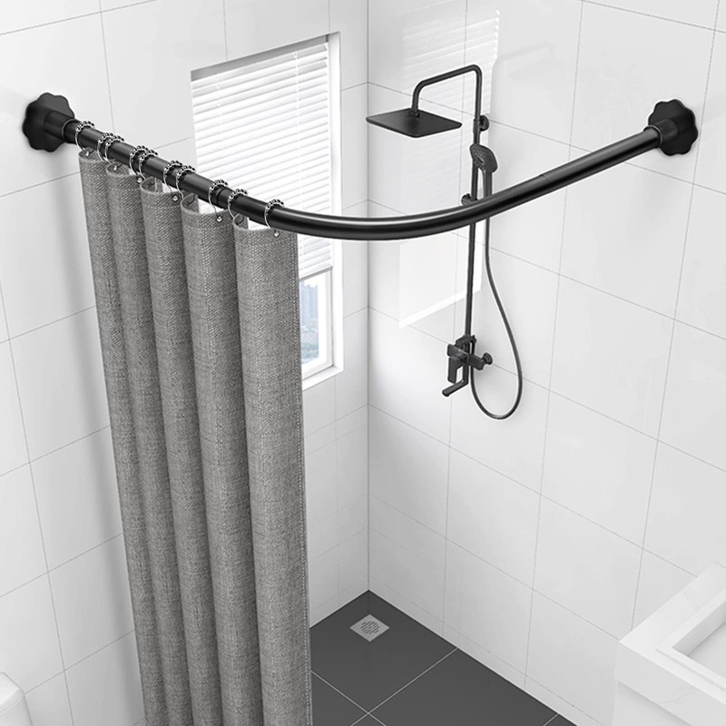 VTECHOLOGY Rustproof Shower Curtain Rings Hooks, Resistant Metal Heavy Duty