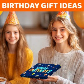 HAPPYPOP 16 Year Old Gifts - Black 16th Birthday Socks for Boys and Girls