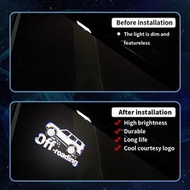 2 PCS LED Car Door Logo Lights Compatible for GX550 2024-present Courtesy Projector Laser Welcome Light Puddle Lamp Car Accessories (GX550 Off-Roading, GX550 2024-present)