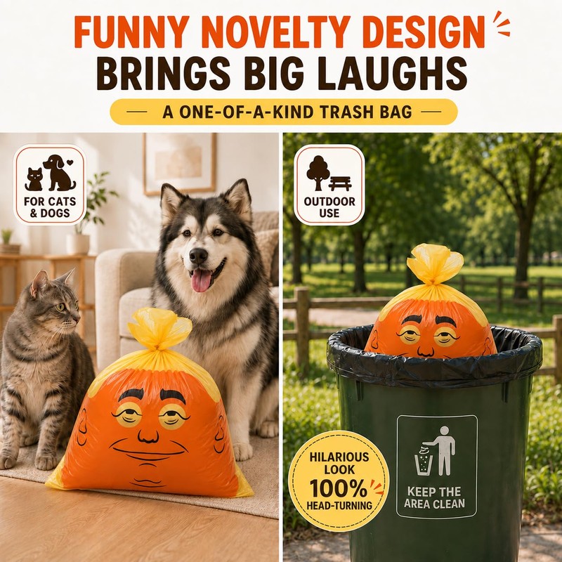 Dog Poop Bags, Make Poop Bags Great Again, 60 Count,