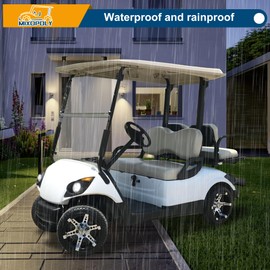 Mixopoly Golf Cart Light Kit for Yamaha G29 Gas & Electric 2007-UP, 12V Street Legal Full Headlight Tail Light Kit with Turn Signal Switch, Horn Button, Hazard Flasher and Brake Pad