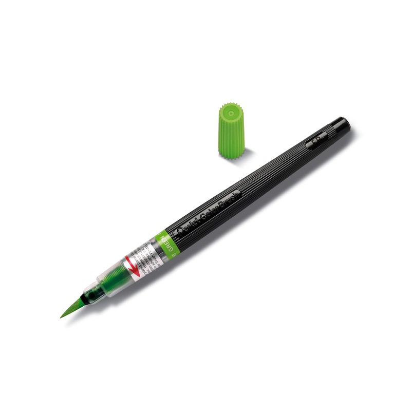 Pentel Arts Colour Brush, Black (Dye) ink, 1 Blister card